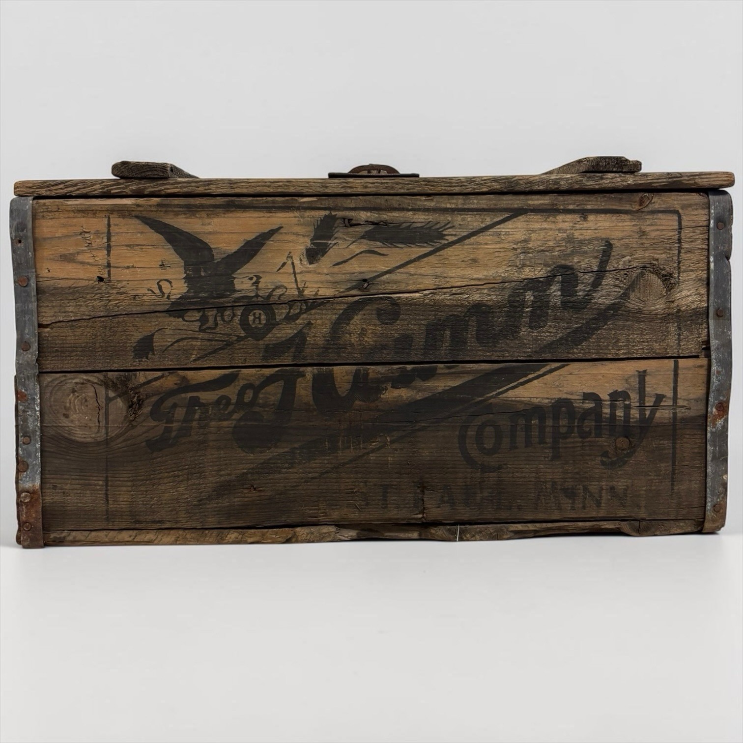 Vintage Pre Prohibition Theo Hamms Beer Crate Wooden Case Box Brewing St Paul MN Vintage Pre Prohibition Theo Hamms Beer Crate Wooden Case Box Brewing St Paul MN