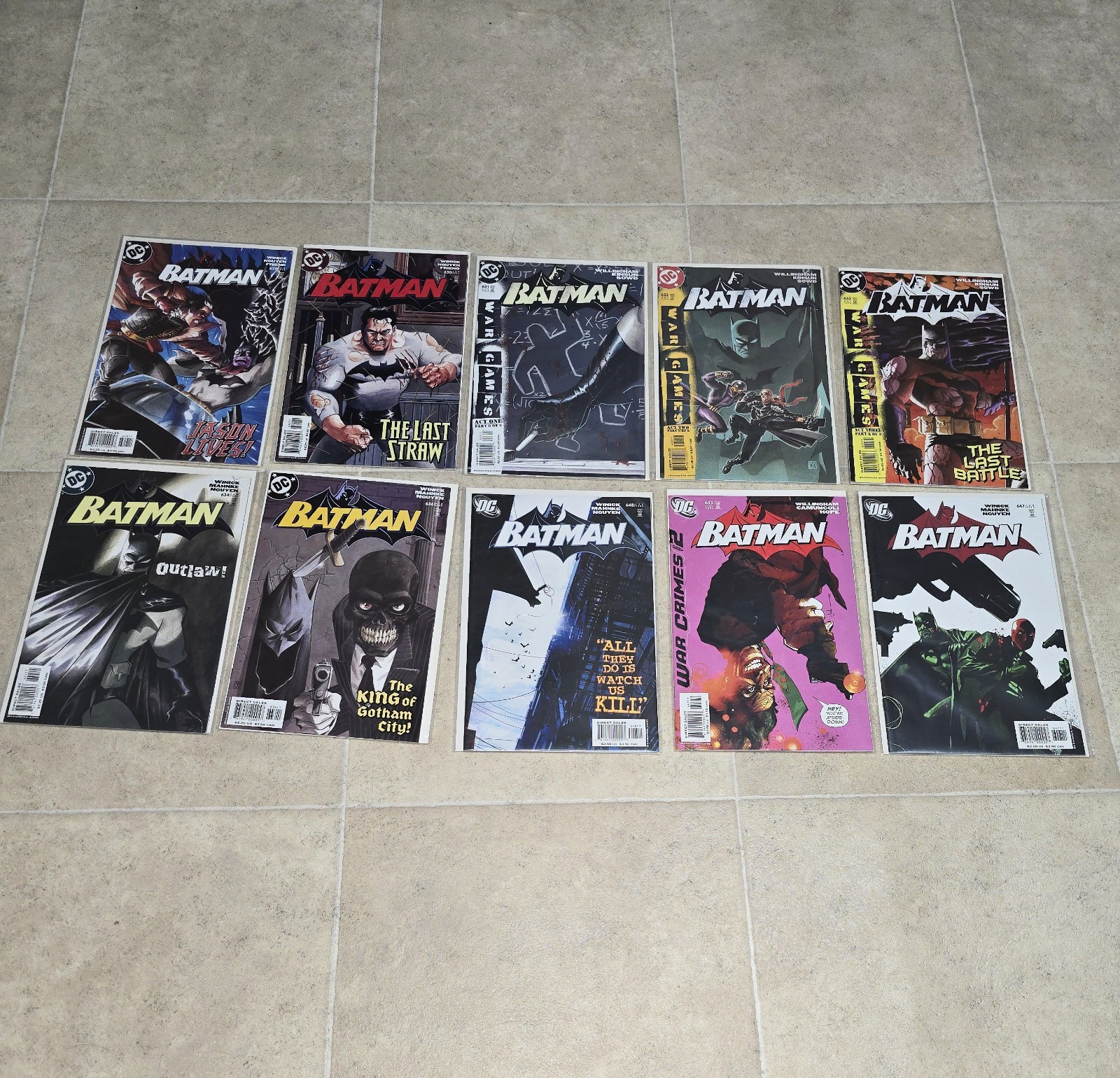 Batman (2004) 10 DC Comics Lot B&B #629,630,631,632,633,634,636,643,647,648 VF Batman (2004) 10 DC Comics Lot B&B #629,630,631,632,633,634,636,643,647,648 VF