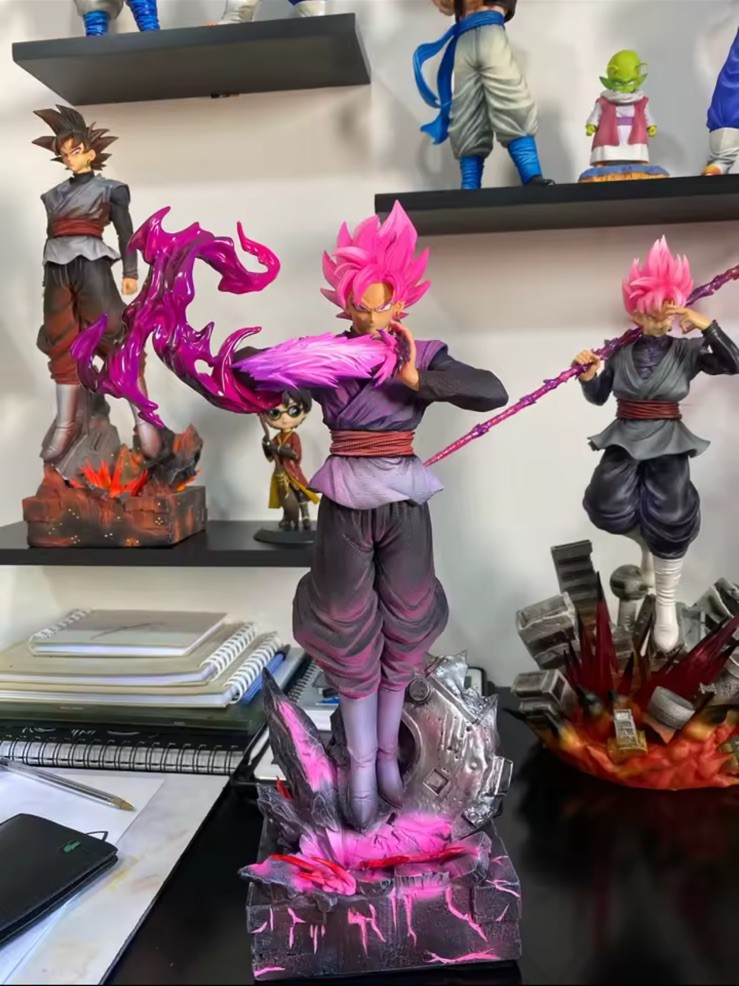 JT Dragon Ball Super Goku Black Figure 38cm PVC Anime Limited Statue Collectible JT Dragon Ball Super Goku Black Figure 38cm PVC Anime Limited Statue Collectible