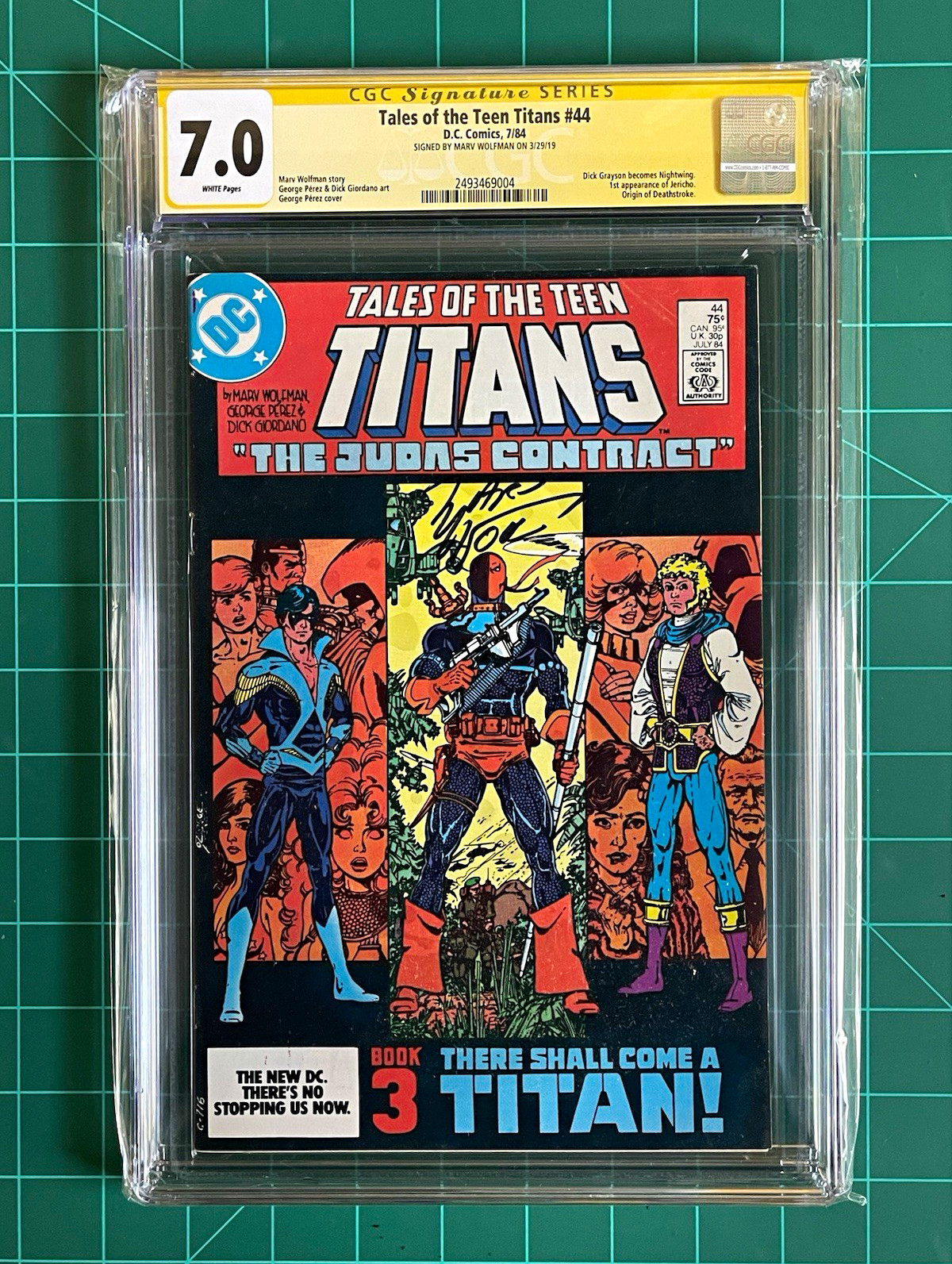 Tales of the Teen Titans #44 CGC 7.0 Signature Series Signed George Pérez 1984