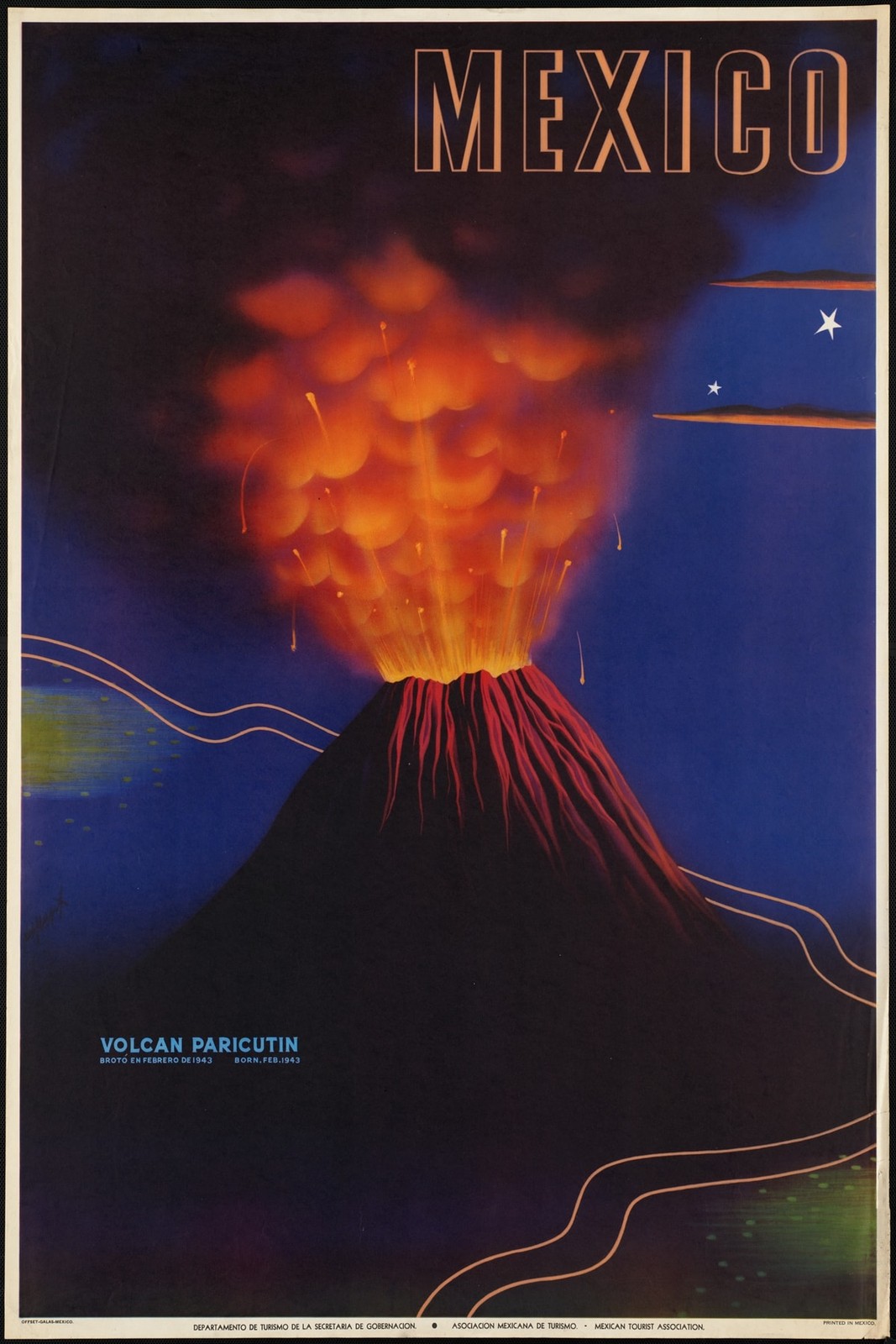 Mexico Volcan Paricutin Poster 🌋 - 24x36” - Premium Matte Paper 200gsm