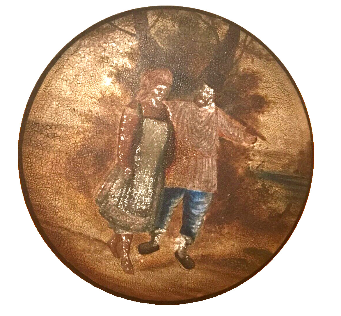 🔥Antique 1880’s Vishnyakov RARE Imperial Russia Folks painting on lacquer box 🔥Antique 1880’s Vishnyakov RARE Imperial Russia Folks painting on lacquer box