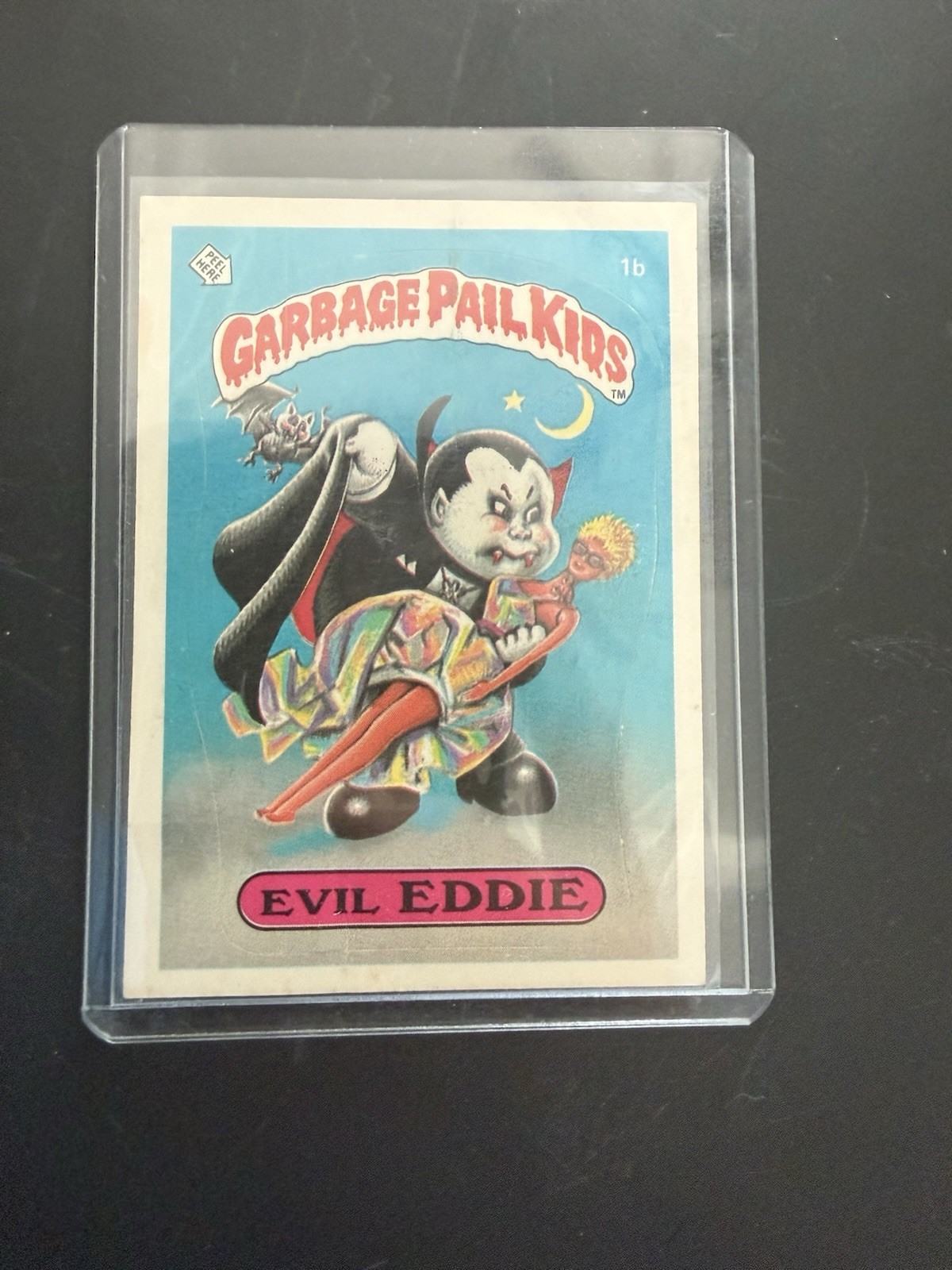 1985 Topps Garbage Pail Kids 1st Series 1 Evil Eddie #1b - Glossy EX 2 Star 1985 Topps Garbage Pail Kids 1st Series 1 Evil Eddie #1b - Glossy EX 2 Star