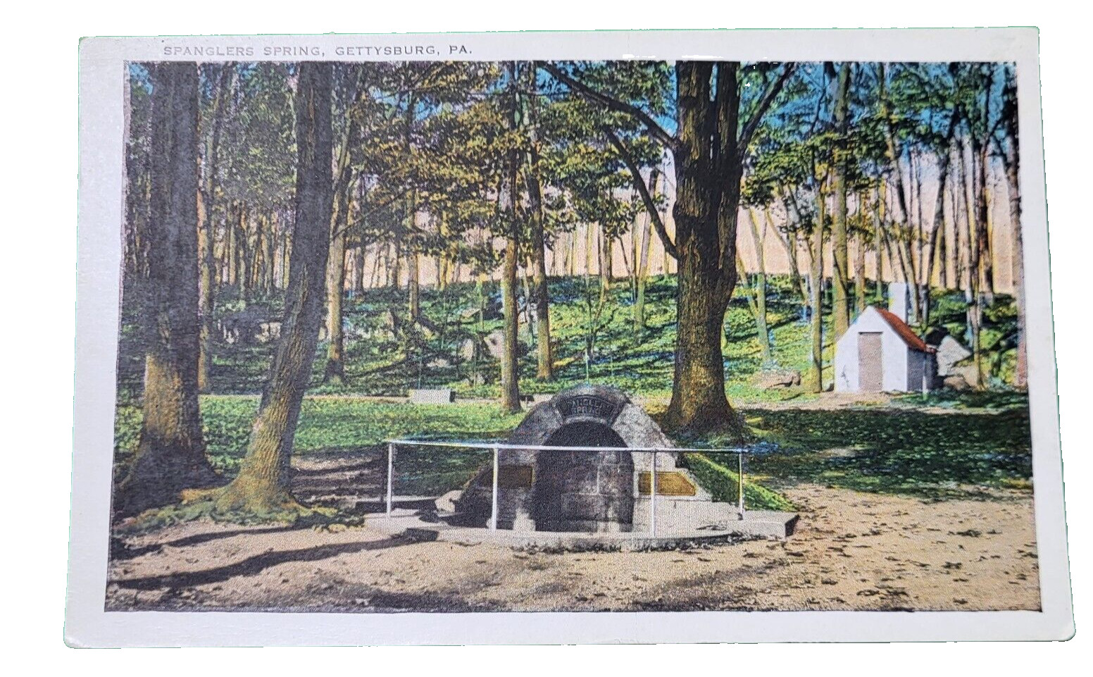 Spanglers Spring Gettysburg Pa Culp\'s Hill Postcard