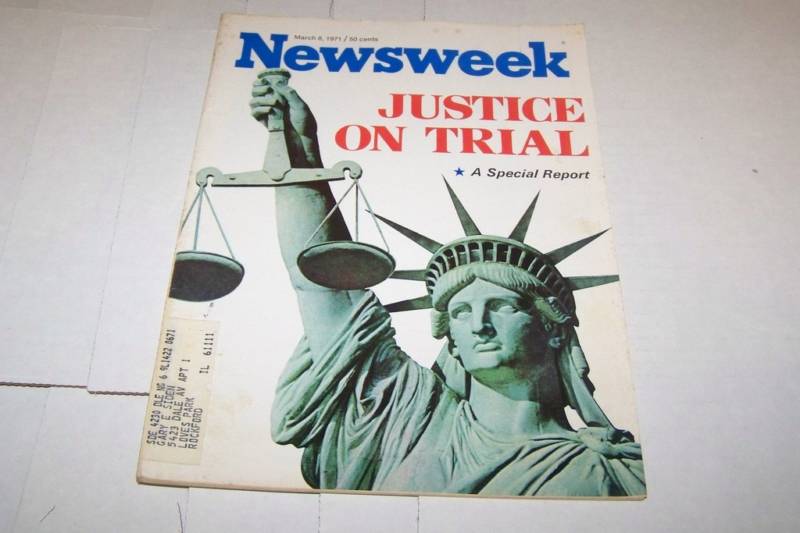 3/8/1971 NEWSWEEK magazine JUSTICE - UNREAD 3/8/1971 NEWSWEEK magazine JUSTICE - UNREAD