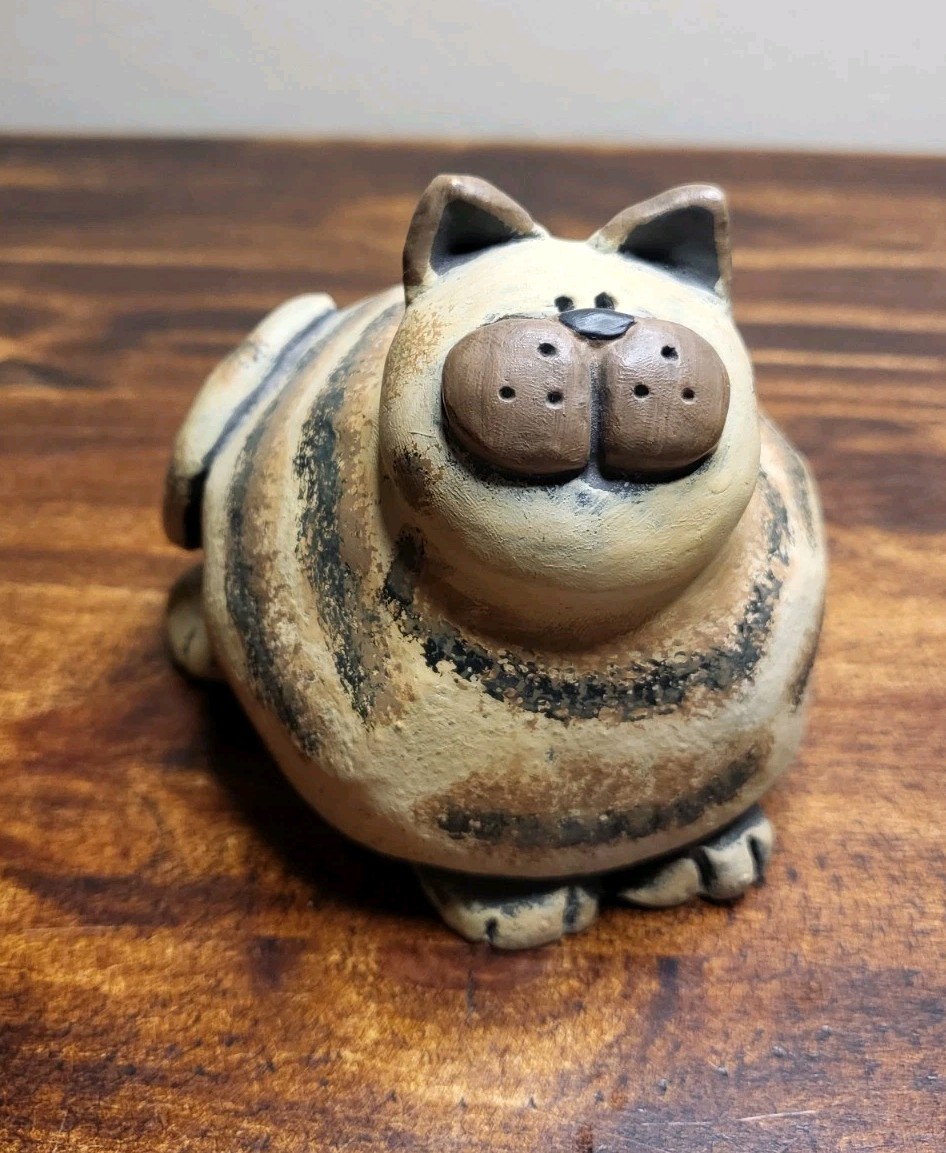Cat Figurine By Crazy Mountain Design Resin Fat Cat