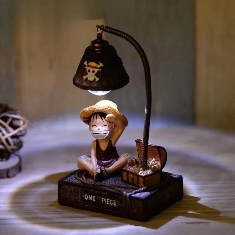 One Piece Luffy LED Night Light Anime Figure Lamp Desktop Bedroom Decor New Gift