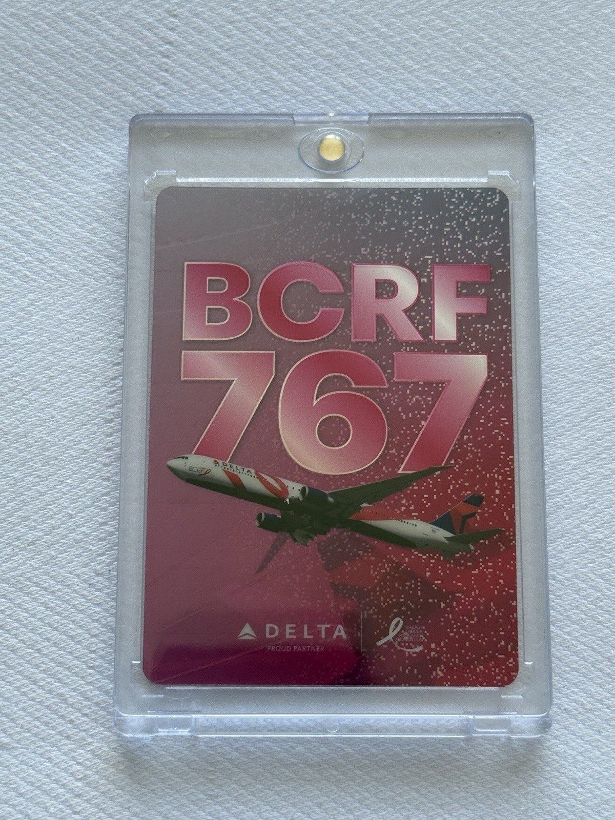 Delta Airline Pilot Trading Card-New Release, Card #80. Breast Cancer (BCRF).