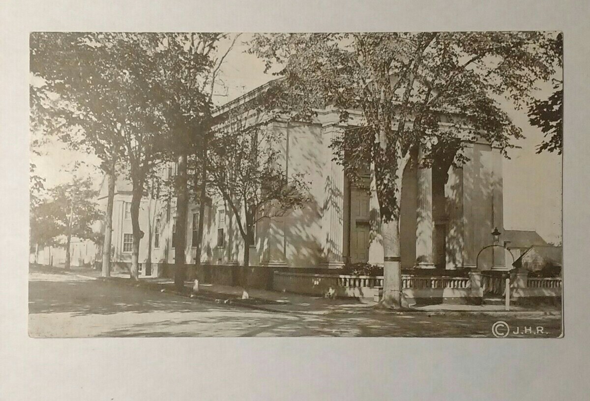 Atheneum Public Library Nantucket Island MA Postcard Vtg J.H.R. Old