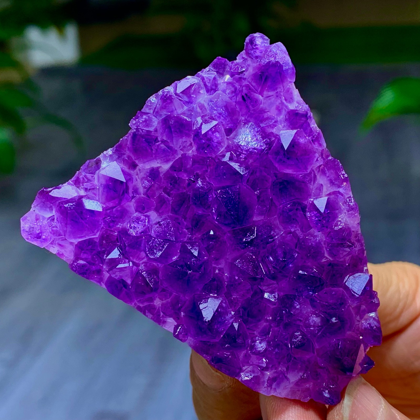 173g Natural Amethyst geode Agate quartz cluster crystal specimen Healing