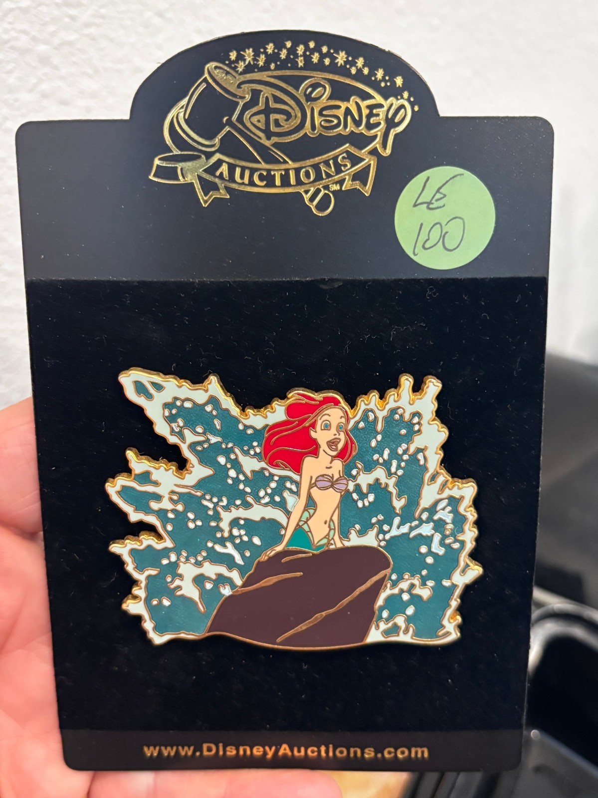 Disney Auctions Pin - Ariel on Rock, Jumbo LE 100