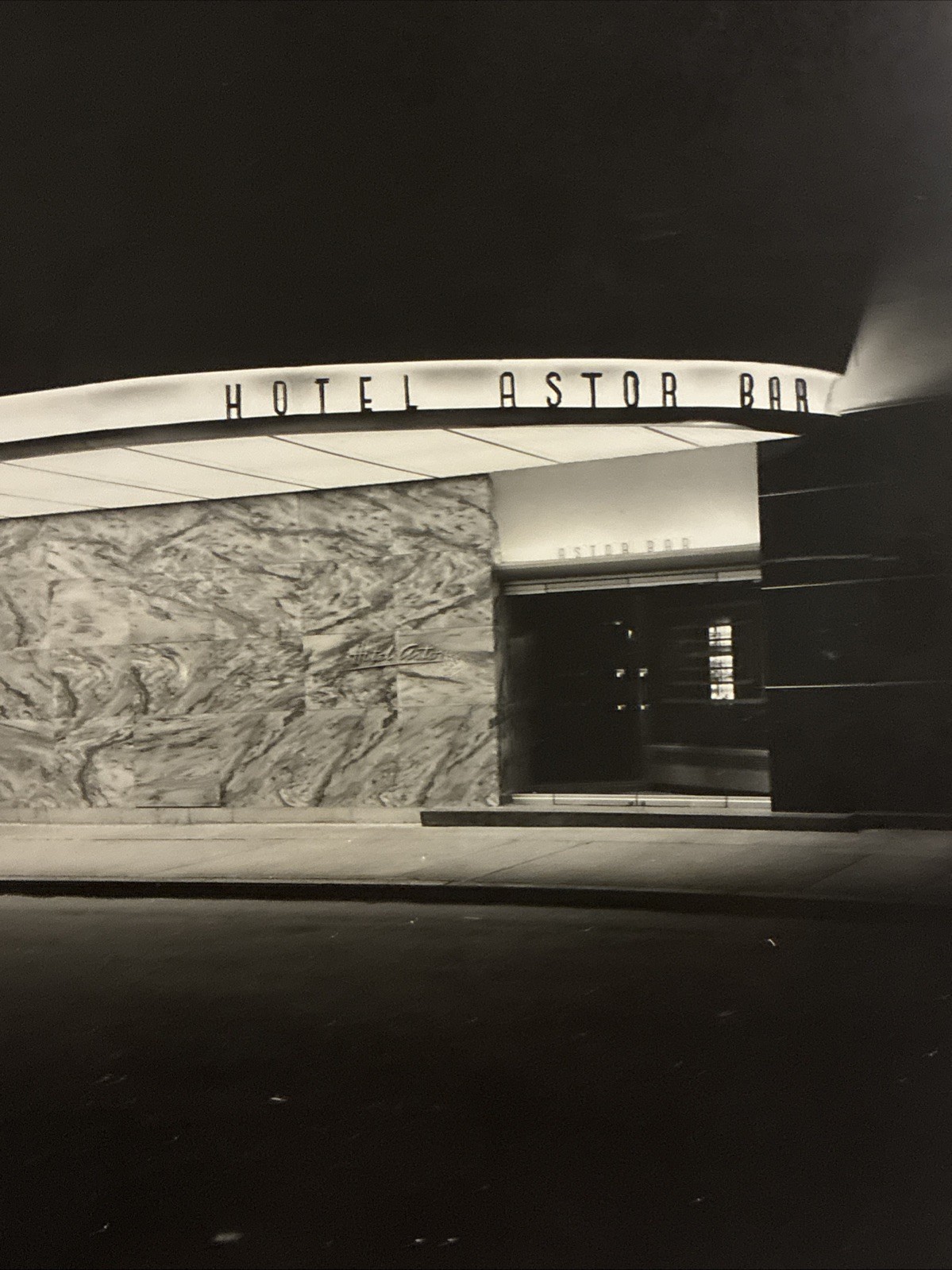 Astor Hotel Bar New York City 44th Street Looking Toward 8th Ave. 1949 Astor Hotel Bar New York City 44th Street Looking Toward 8th Ave. 1949