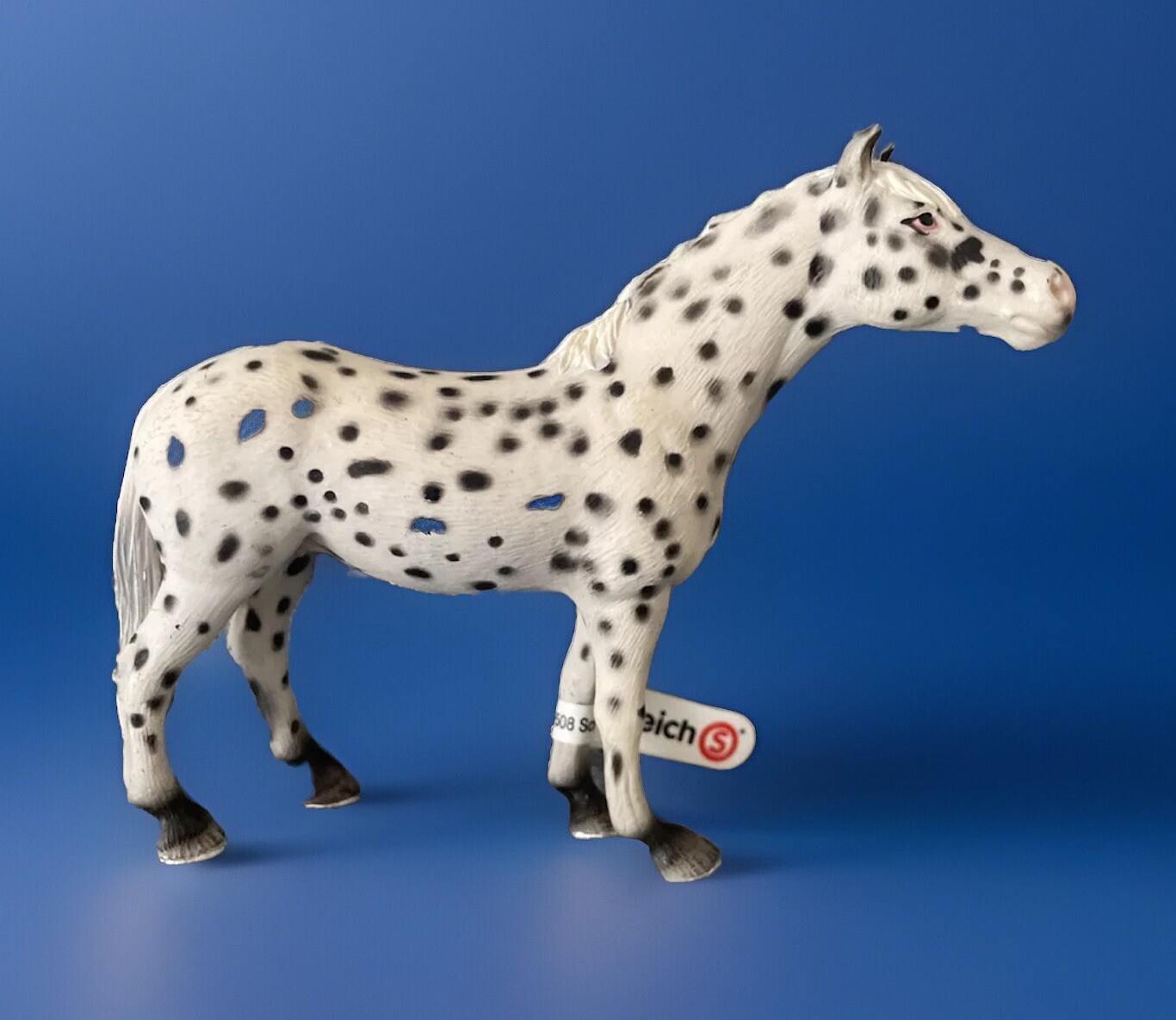 SCHLEICH 13617 Knabstrupper Appaloosa Mare Spotted Horse Figure 2006 RETIRED Tag SCHLEICH 13617 Knabstrupper Appaloosa Mare Spotted Horse Figure 2006 RETIRED Tag