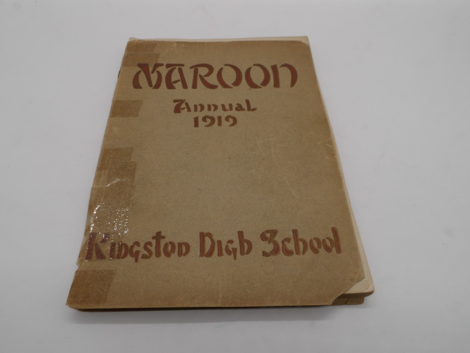 Kingston NY The Maroon 1919 Yearbook