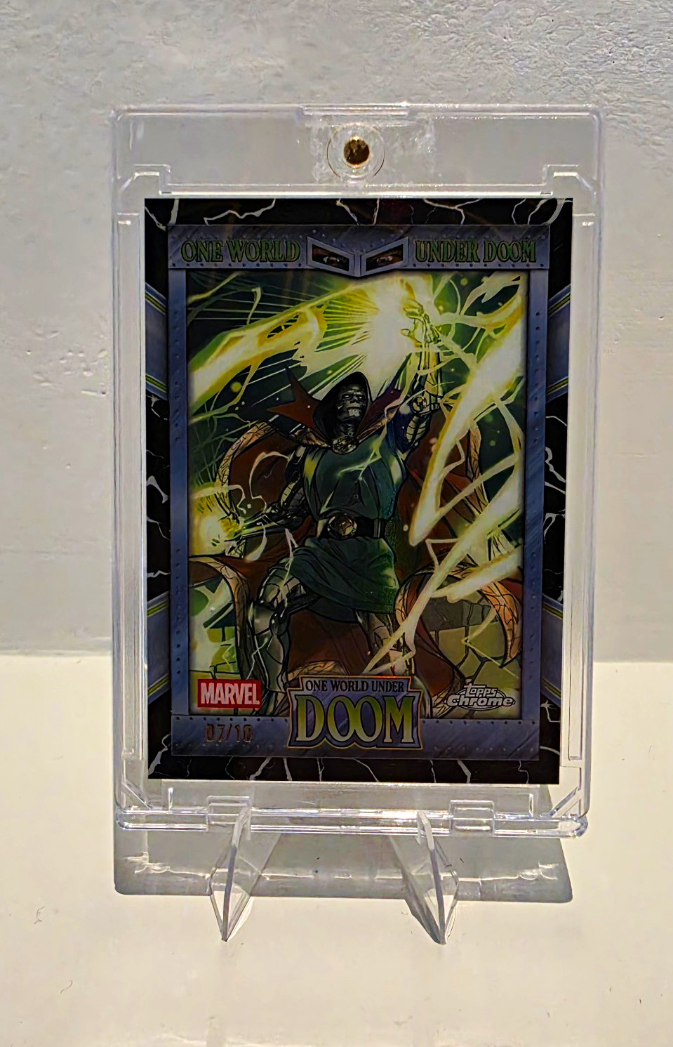 Topps 2026 Chrome Marvel One World Under Doom Doctor Doom OW-13 07/10 Topps 2026 Chrome Marvel One World Under Doom Doctor Doom OW-13 07/10