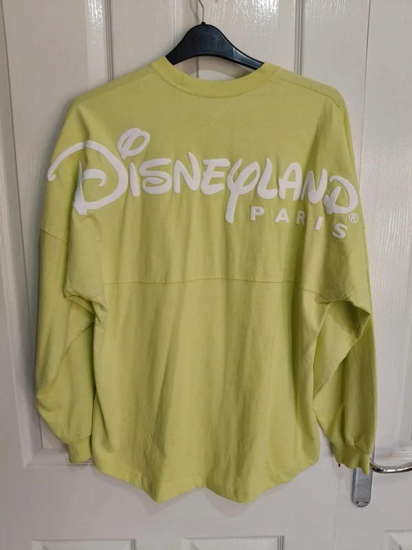 Disneyland Paris Lime Yellow Spirit Jersey  - Size 12  / 14