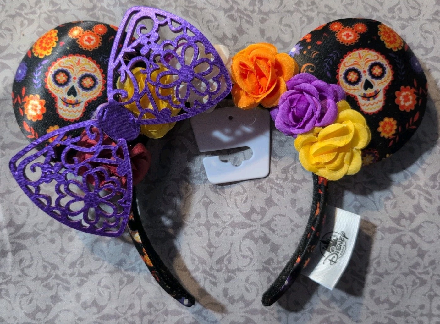 Disney Authentic Dia de Los Muertos Coco Minnie Mouse Ears Headband New Tags New