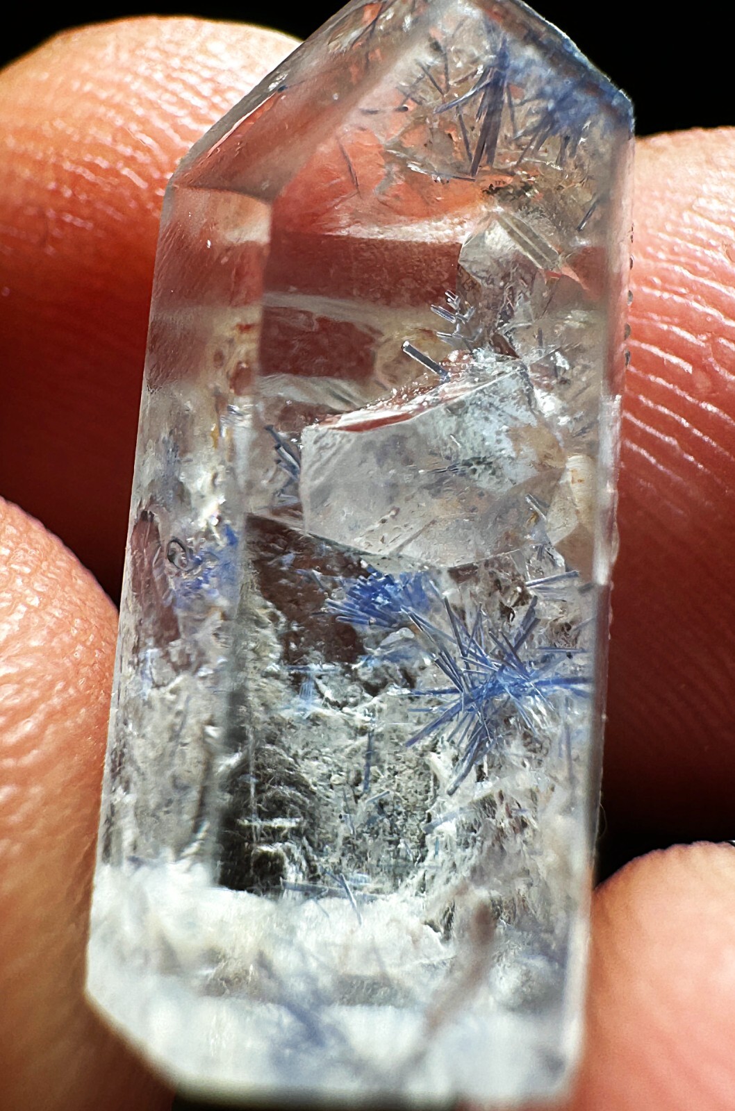 11.6ct Very Rare NATURAL Beautiful Blue Dumortierite Crystal Specimen 11.6ct Very Rare NATURAL Beautiful Blue Dumortierite Crystal Specimen