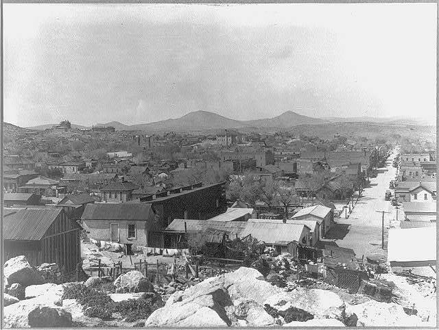 Photo:Low aerial view of Silver City, New Mexico