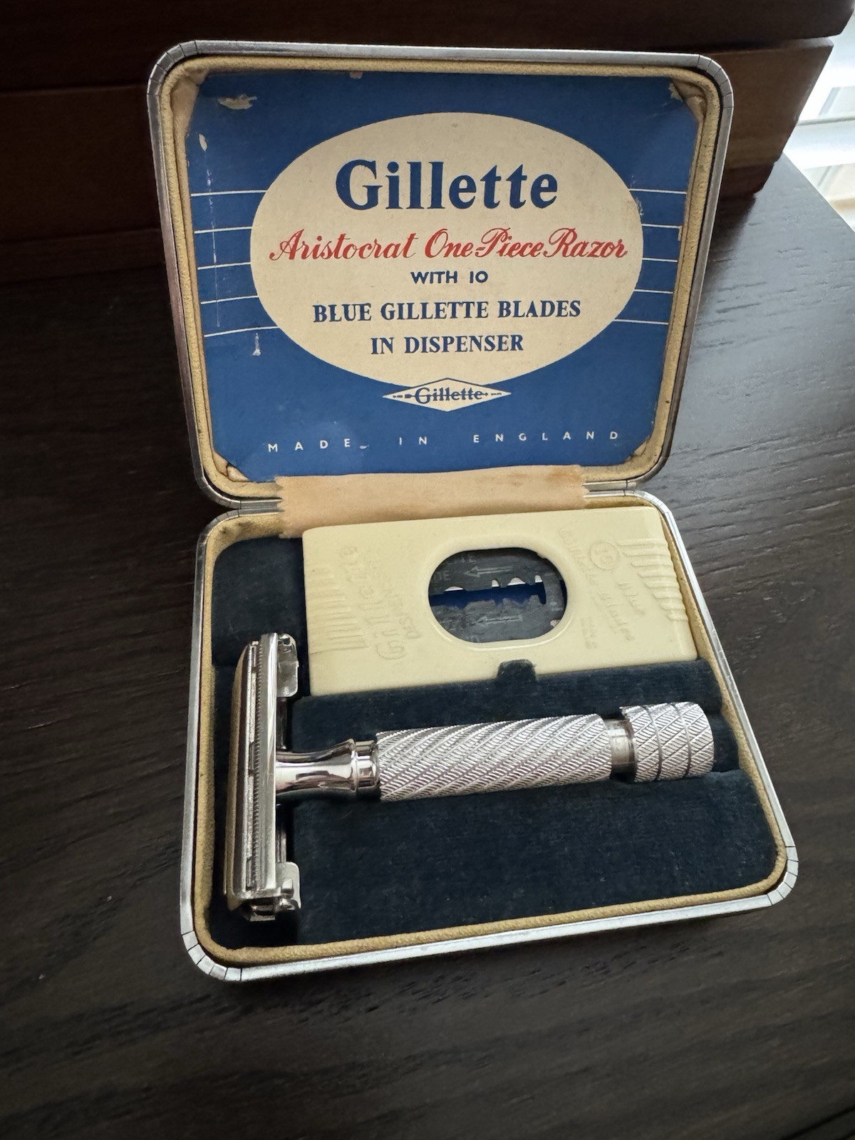 GILLETTE BRITISH ARISTOCRAT #22 SET IN EXCELLENT CONDITION