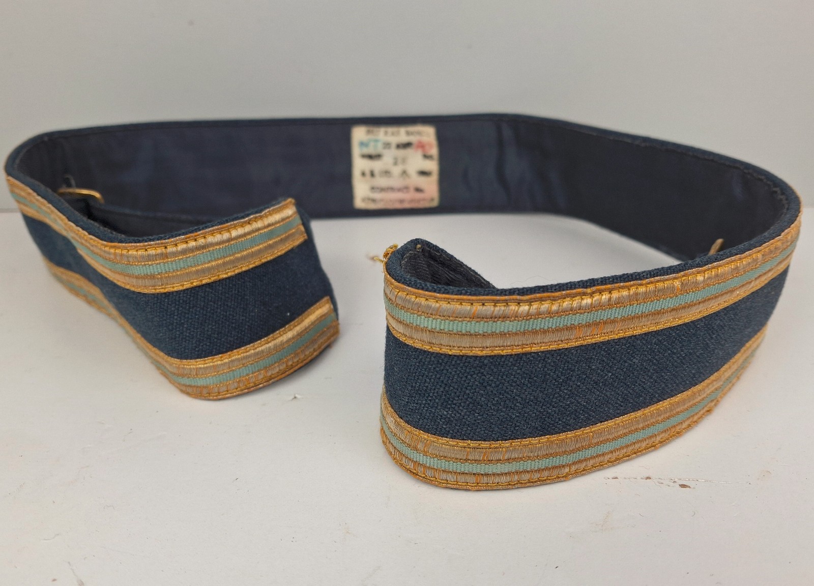 Genuine Vintage RAF Bands Ceremonial Belt Dated 1966 - Waist 28 inch