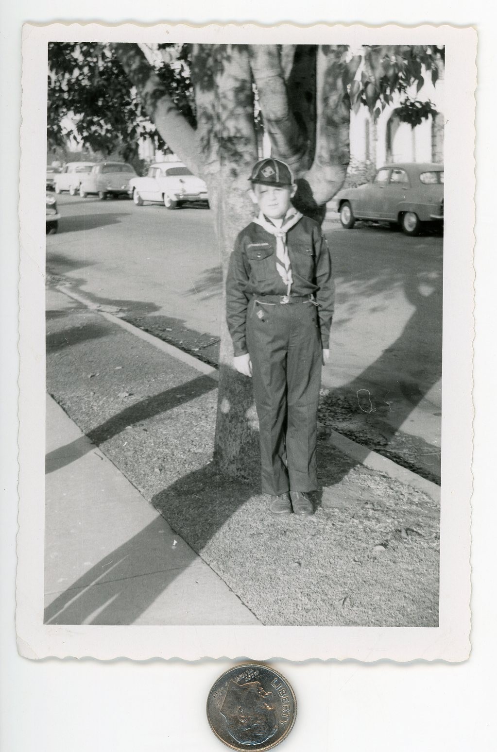 Old 1950s photo / Billy Caught by CIA - Some BOY SCOUTS Don\'t Deserve Blindfolds