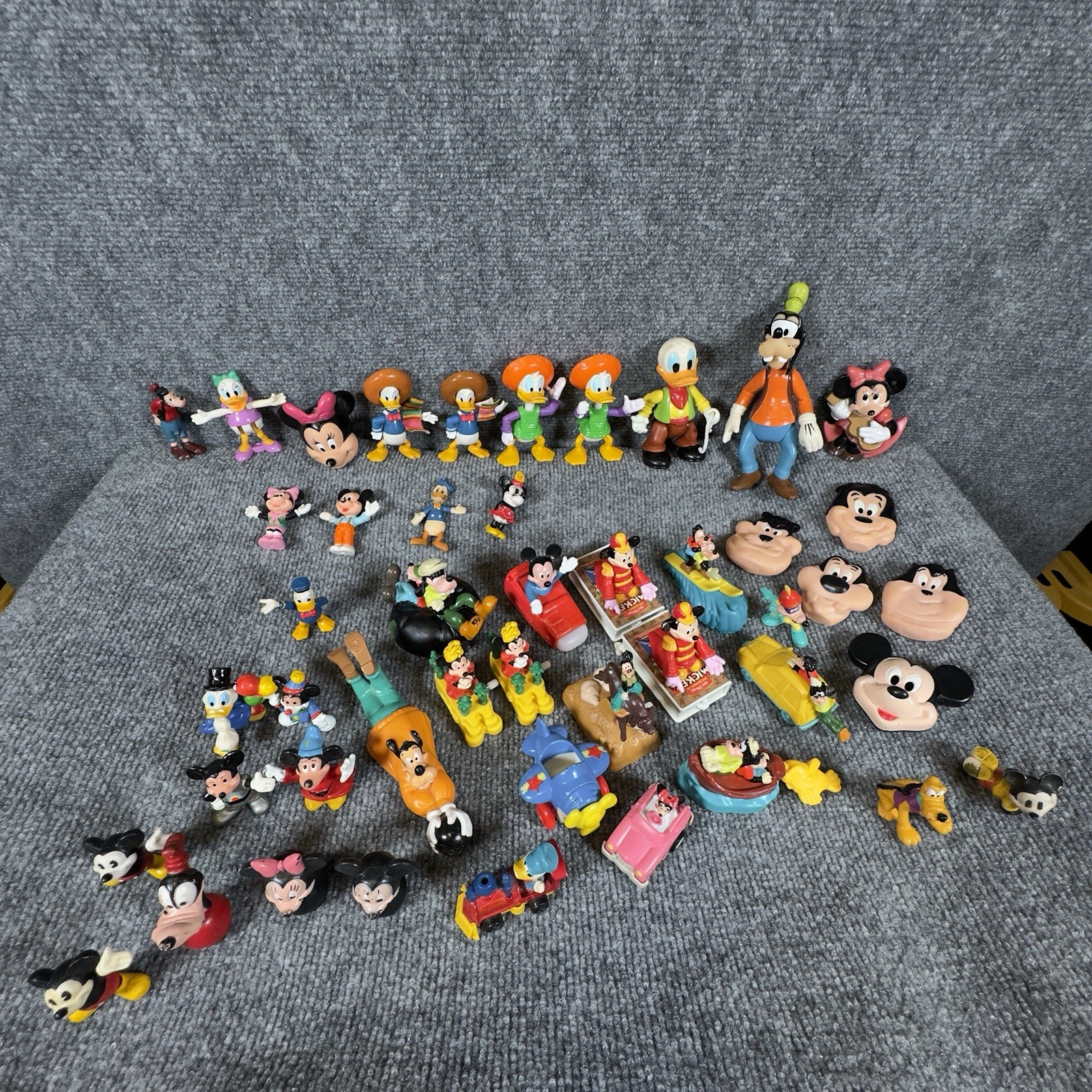 Vintage Disney Toy Lot 46 Goofy Micky Minnie Pluto Donald Duck Rare McDonald’s