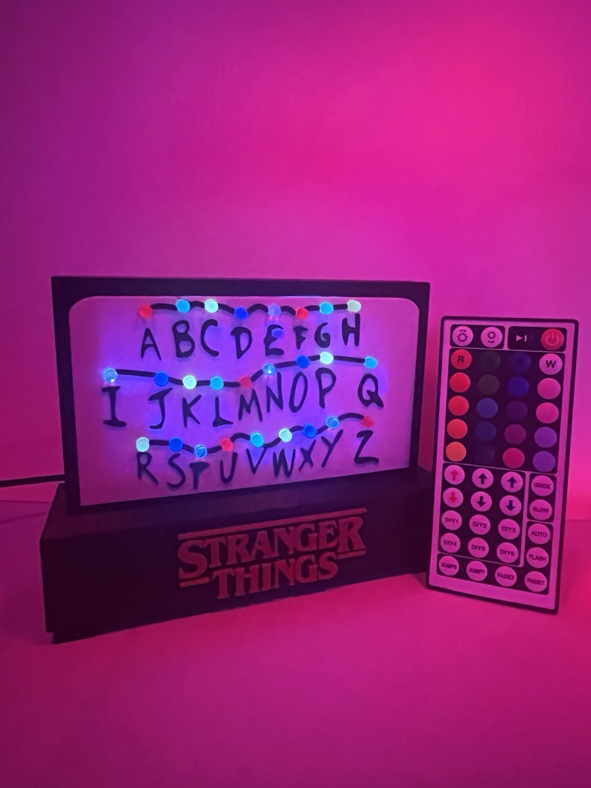 Stranger Things Nightlight Led Alphabet Wall Design, made in the USA Stranger Things Nightlight Led Alphabet Wall Design, made in the USA