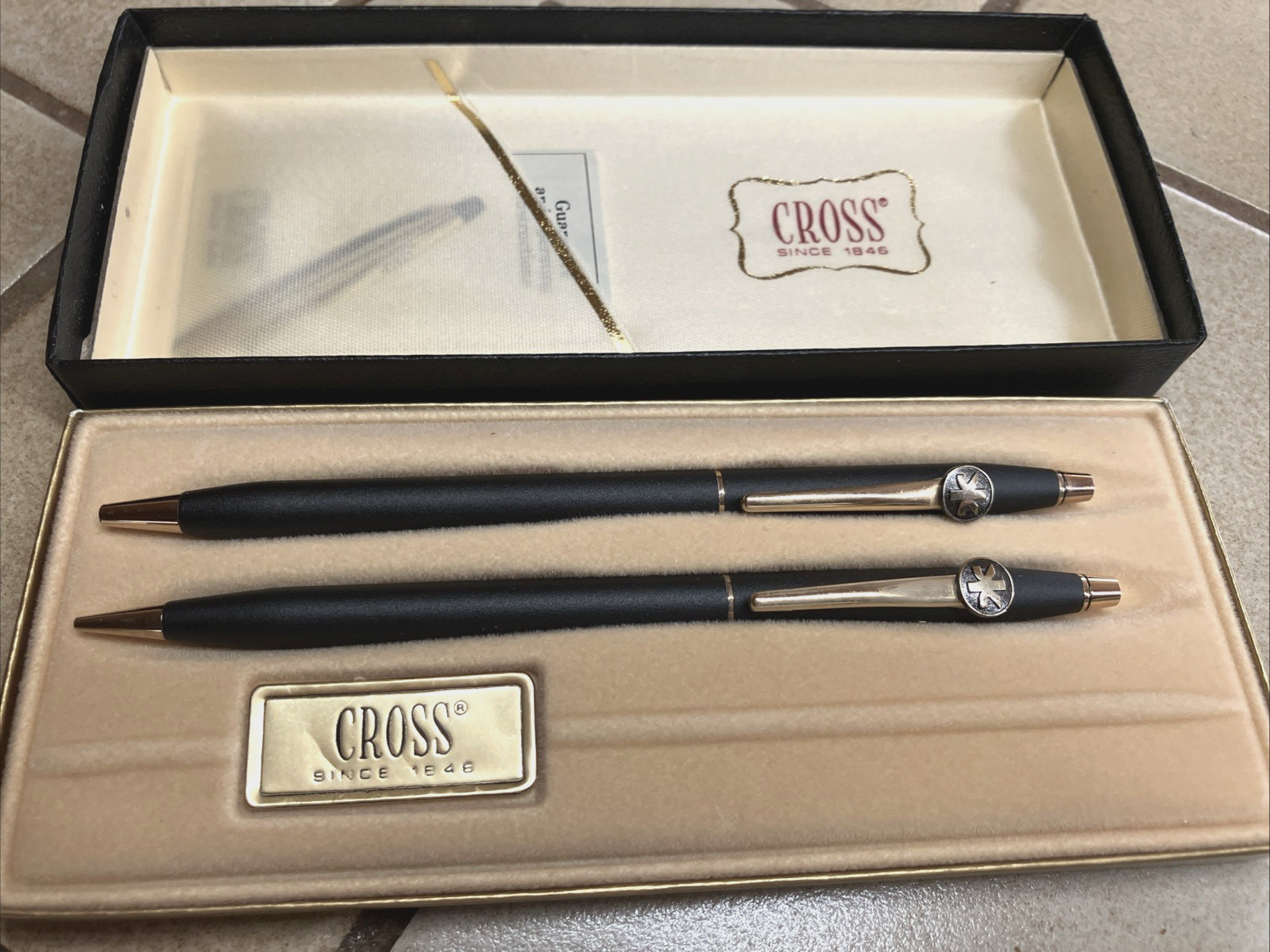 CROSS CLASSIC MATTE BLACK 2501 PEN PENCIL SET ENSEMBLE WITH WARRANTY NEW IN BOX CROSS CLASSIC MATTE BLACK 2501 PEN PENCIL SET ENSEMBLE WITH WARRANTY NEW IN BOX