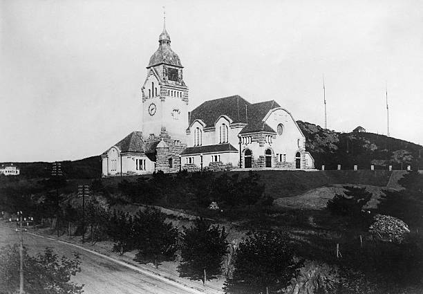 China Qingdao Christ Church and Bismarck Street 1910 OLD PHOTO China Qingdao Christ Church and Bismarck Street 1910 OLD PHOTO