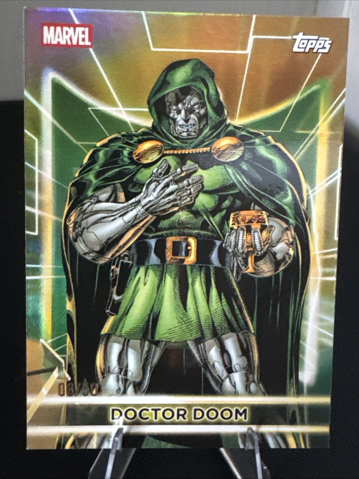 2026 Topps Marvel Neon - Doctor Doom #36 Gold /50 2026 Topps Marvel Neon - Doctor Doom #36 Gold /50