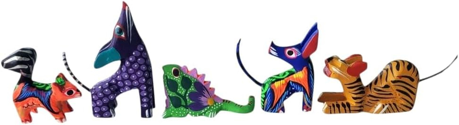 Handcrafted Oaxacan Alebrije-Hand Painted Wooden Folk Art -Mexican Artisan Carvi
