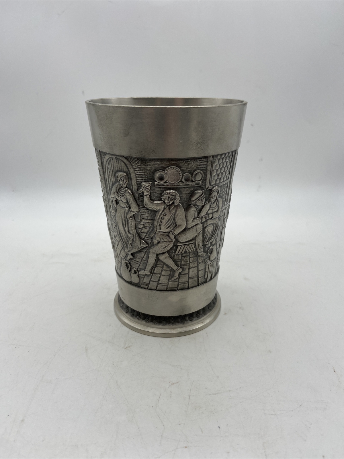 German Pewter Cup Wertvolles Zinn 4.75”