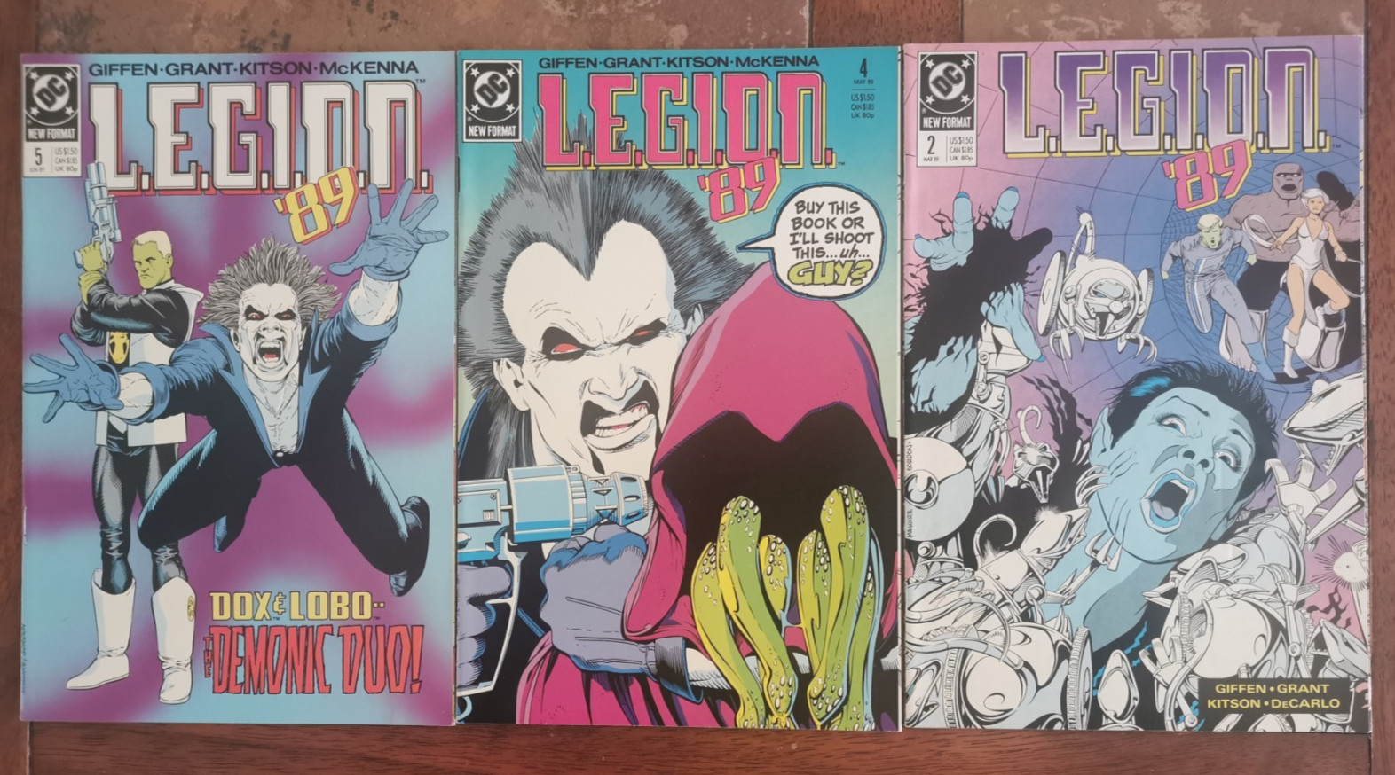 L.E.G.I.O.N. '89 Lot #2 NM #4 NM #5 NM High Grade DC Comics 1989 Vintage