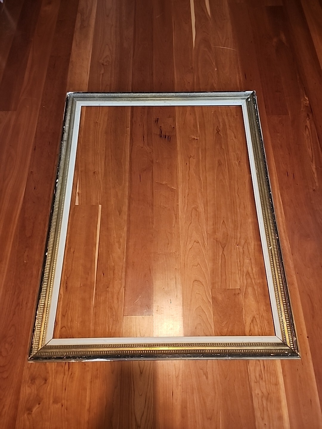 Large Antique Painting Frame Gold Fluted AMERICAN 36 X 48 Opening