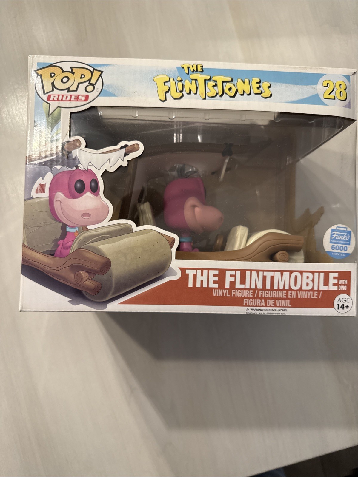 Funko Pop Rides The Flintstones The Flintmobile with Dino 28 Shop Exclusive 6000