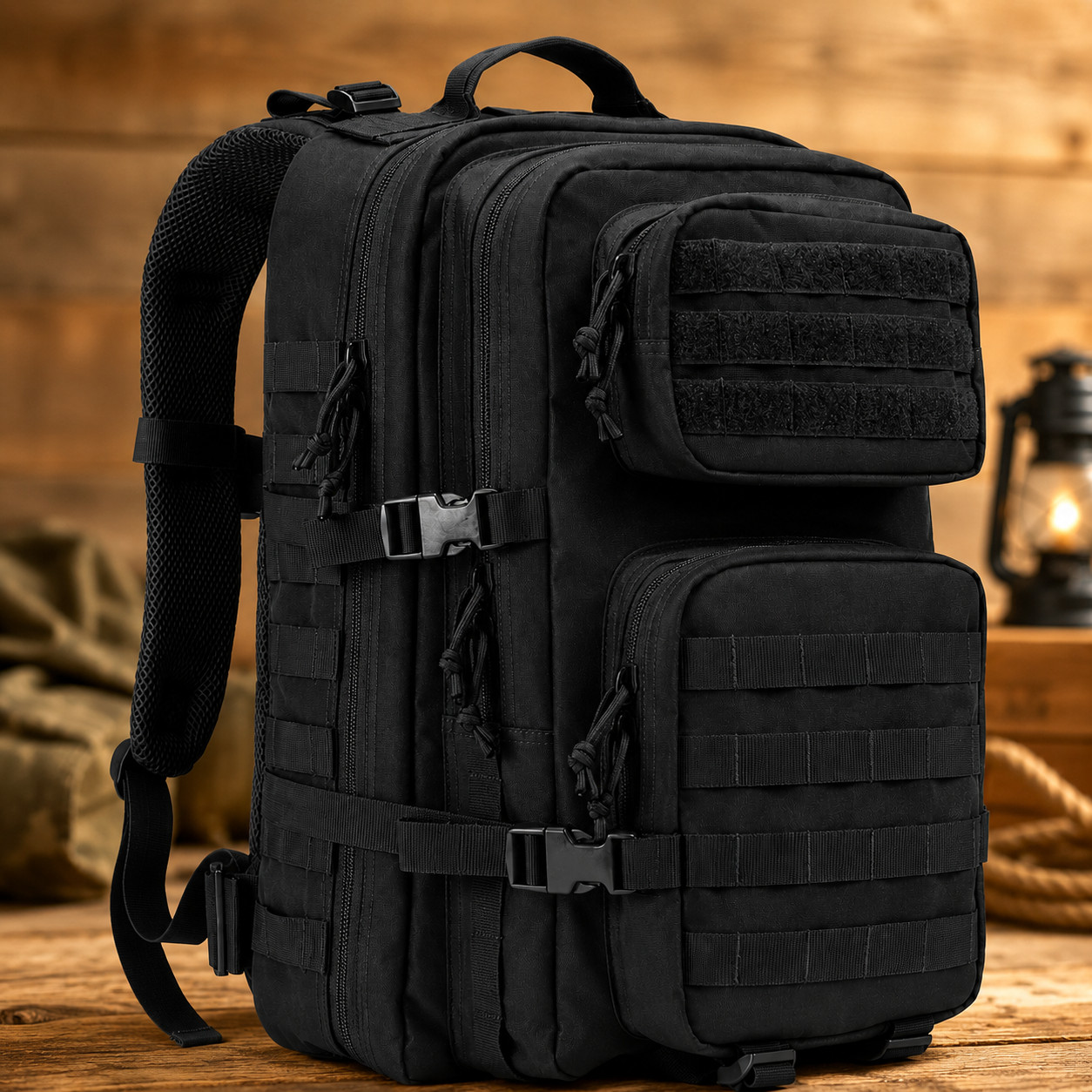 Women's Outdoor Tactical Backpack 40L Military Style Rucksack Black