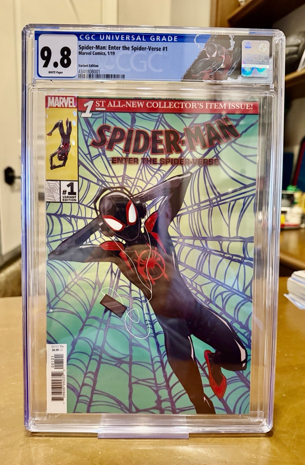 Spider-Man: Enter The Spider-Verse #1 CGC 9.8 1:10 Animation Variant Miles Label Spider-Man: Enter The Spider-Verse #1 CGC 9.8 1:10 Animation Variant Miles Label