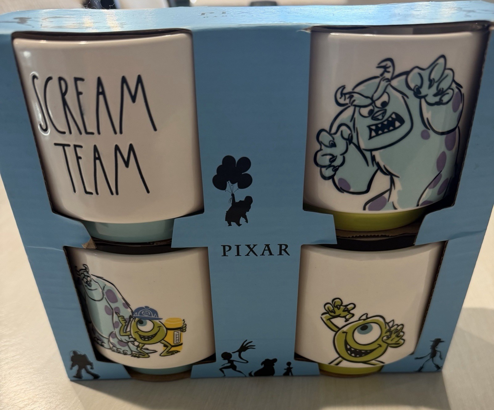 Disney Pixar Monsters Inc Scream Team Ramekin Set of 4 Disney Pixar Monsters Inc Scream Team Ramekin Set of 4