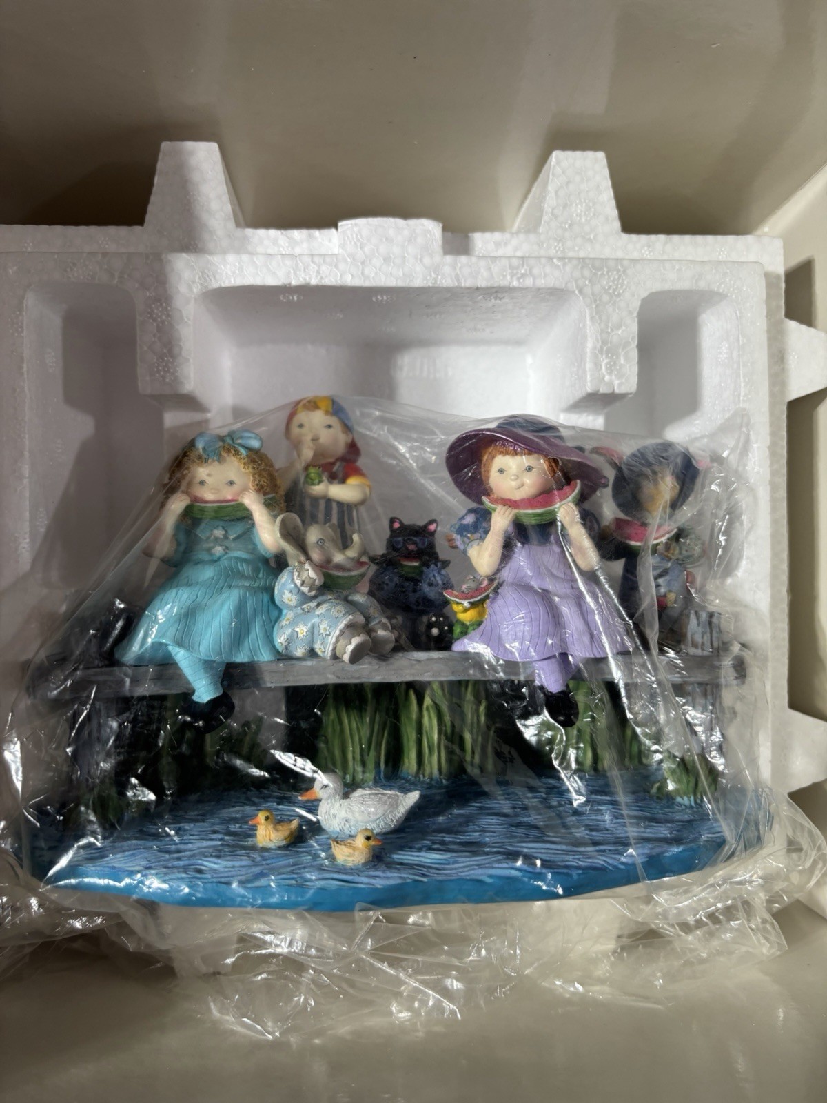 Lang & Wise Special Friends Watermelon Kids Figurine Set 1998 Sherri Baldwin Lang & Wise Special Friends Watermelon Kids Figurine Set 1998 Sherri Baldwin