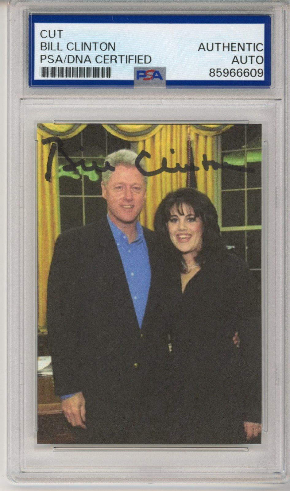 President Bill Clinton SIGNED AUTOGRAPH Monica Lewinsky Picture PSA DNA COA Auto