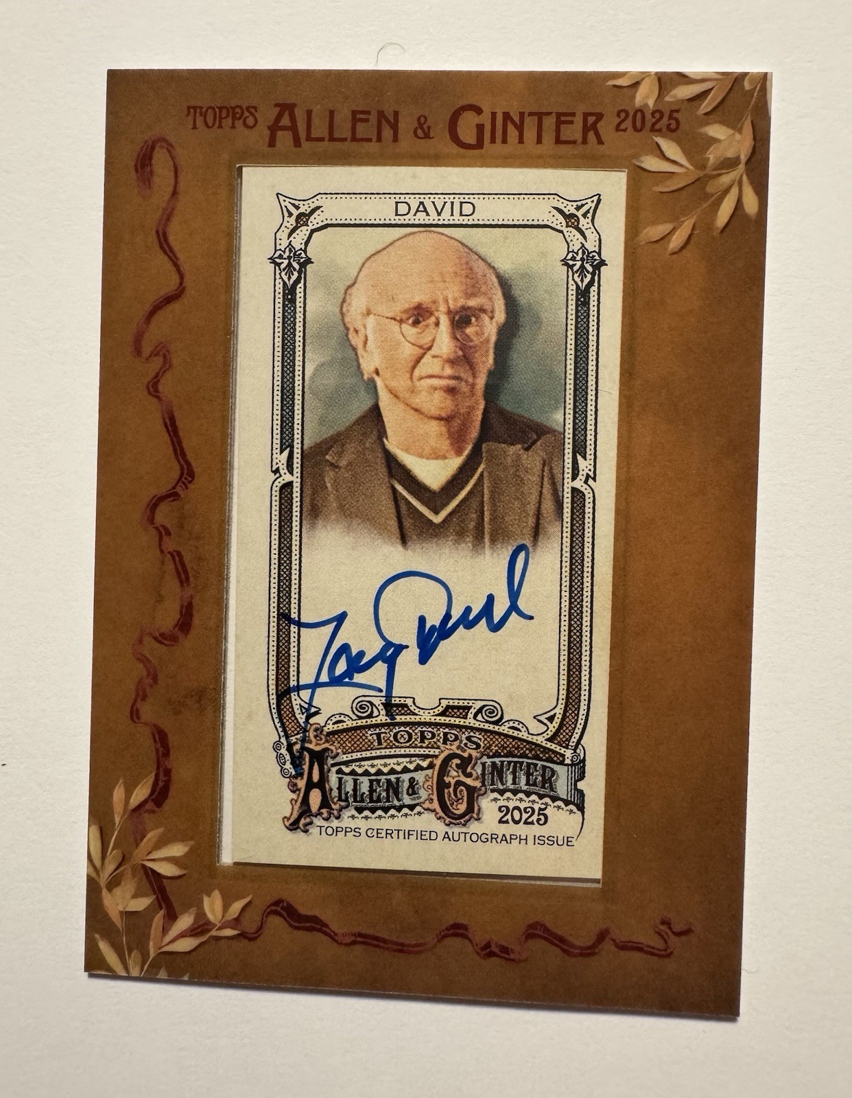 2025 Topps Allen & Ginter Mini Framed Auto MA-DA Larry David - Comedian/Actor 2025 Topps Allen & Ginter Mini Framed Auto MA-DA Larry David - Comedian/Actor