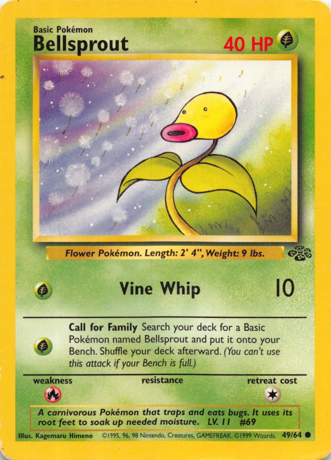 Bellsprout 49/64 Jungle regular HP