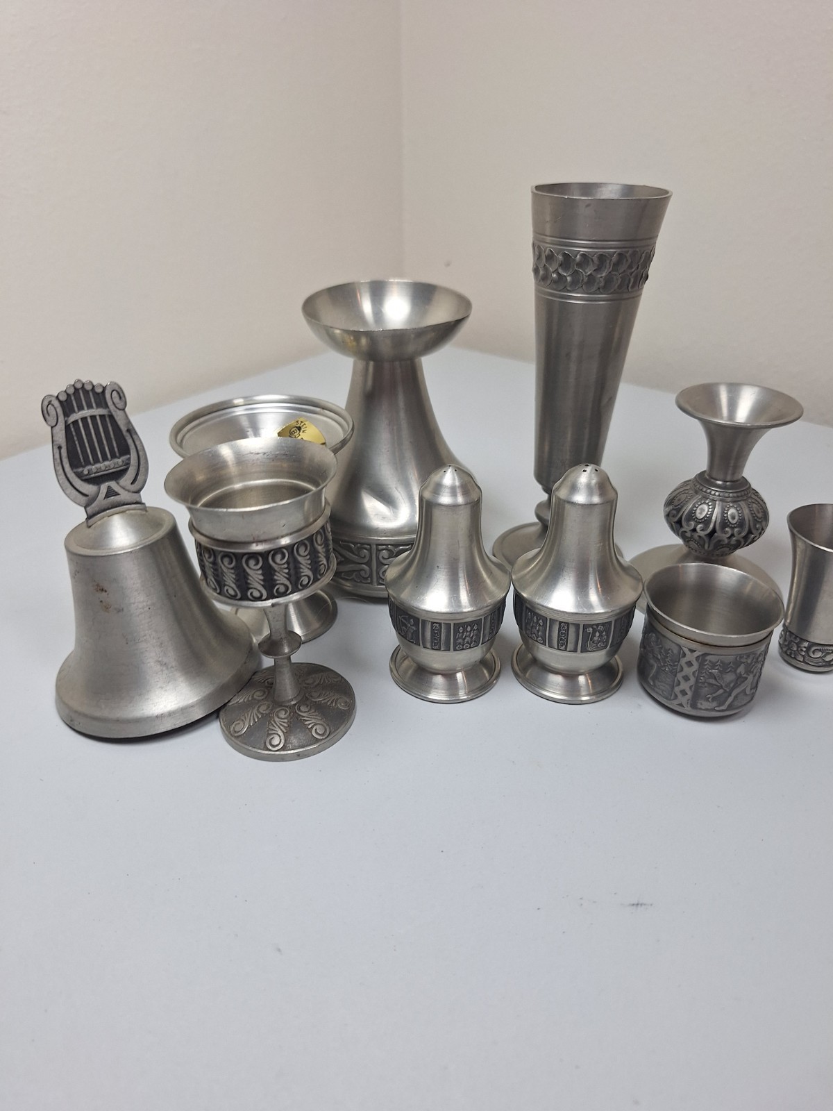Vintage Scandinavian Norway Pewter Lot 10, HAUGRUD, Selandia Vintage Scandinavian Norway Pewter Lot 10, HAUGRUD, Selandia