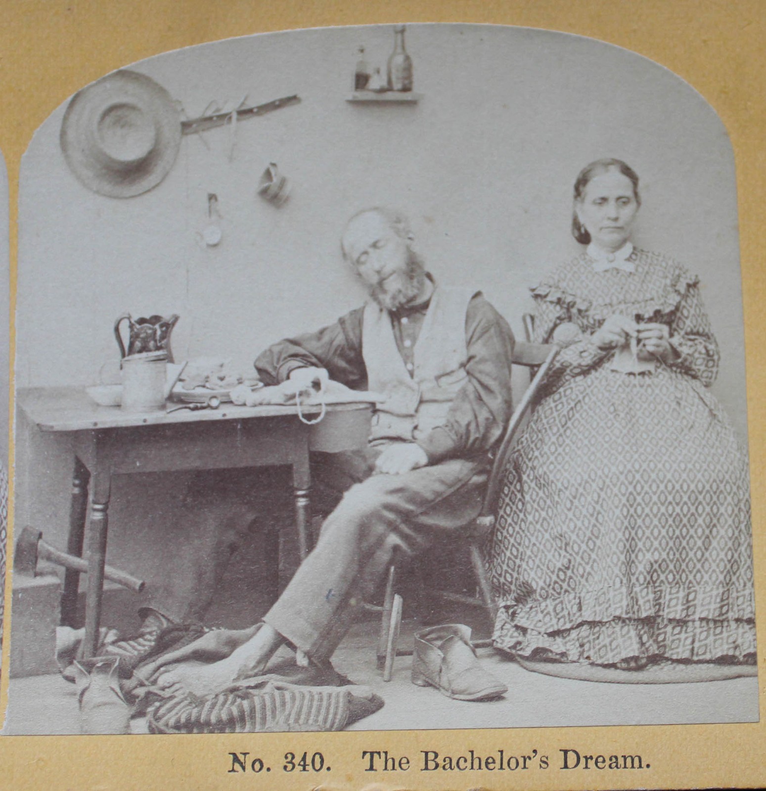 KILBURN Stereo Card No 340 THE BACHELORS DREAM