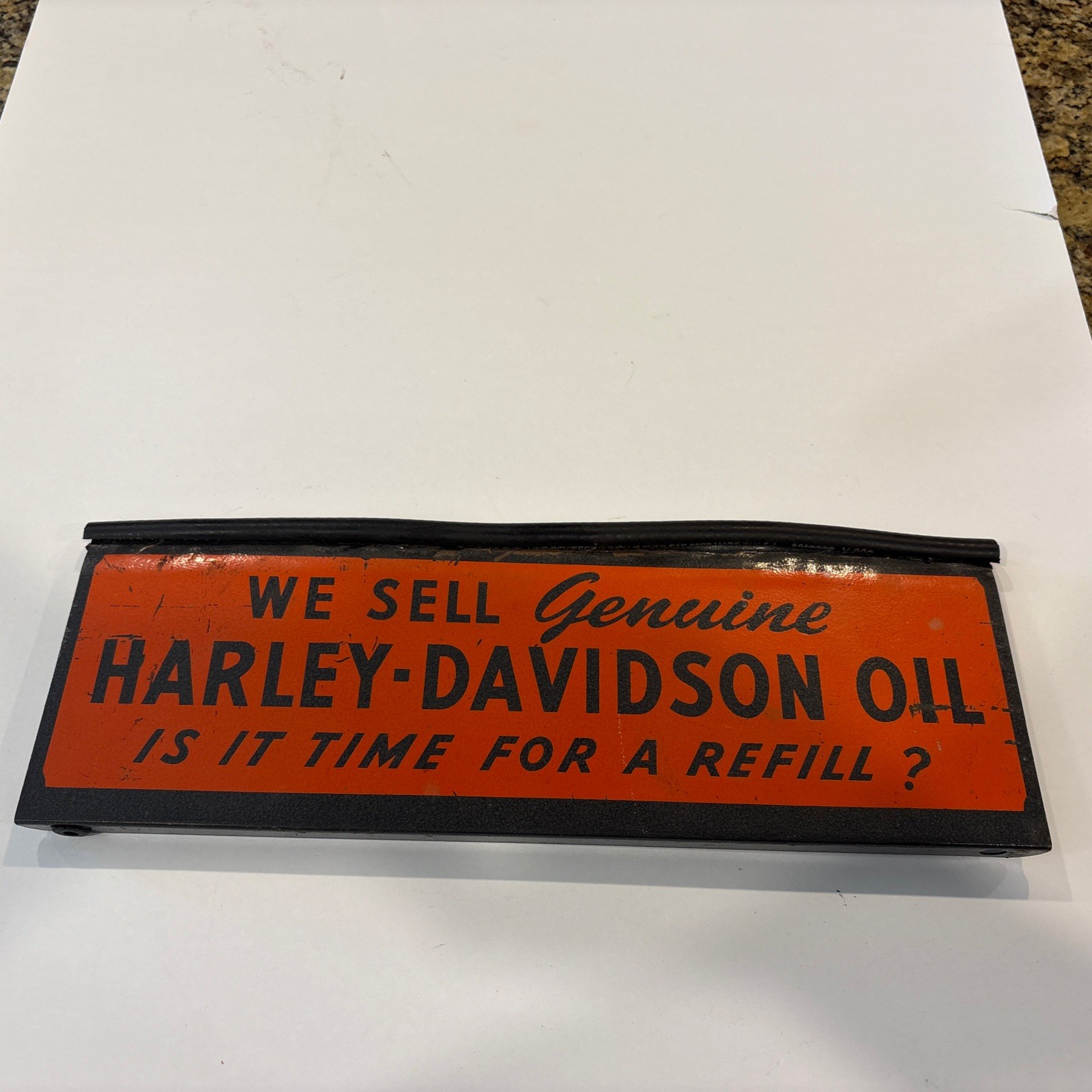 Front Of Vintage Harley Davidson Oil Countertop Parts Manual Front Of Vintage Harley Davidson Oil Countertop Parts Manual