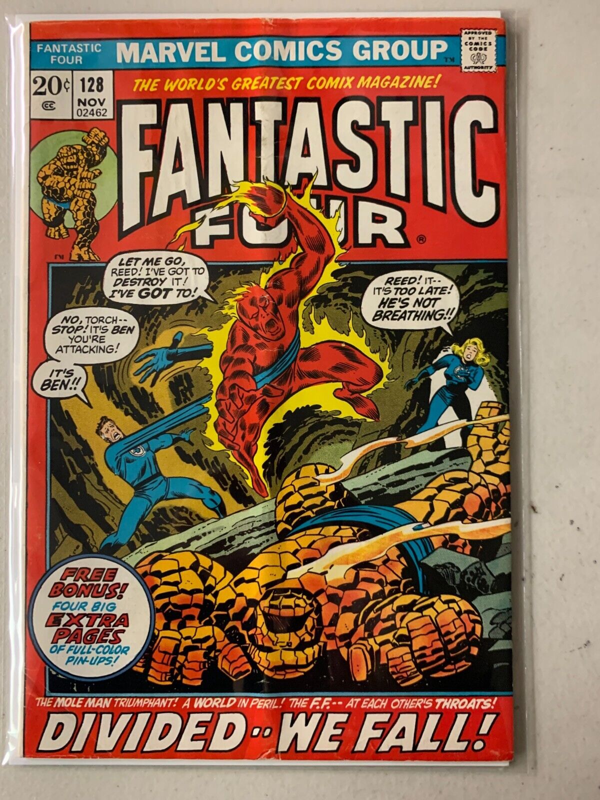 Fantastic Four #128A with gloss insert 5.0 (1972)
