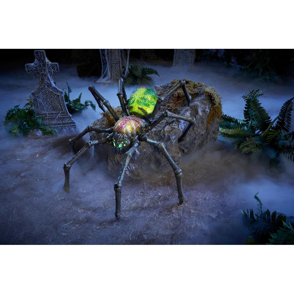 Home Depot Virual Halloween Classics Holiday Poseable LED Spider - New In Box