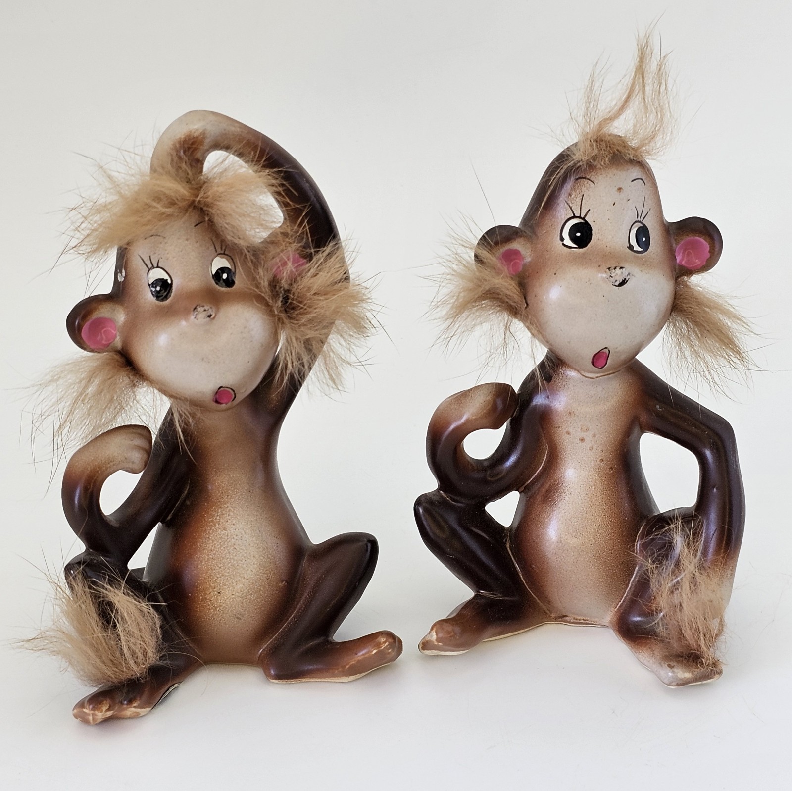 Vintage Norcrest Japan Monkey Salt & Pepper Shakers Anthropomorphic H561 w/Tags Vintage Norcrest Japan Monkey Salt & Pepper Shakers Anthropomorphic H561 w/Tags
