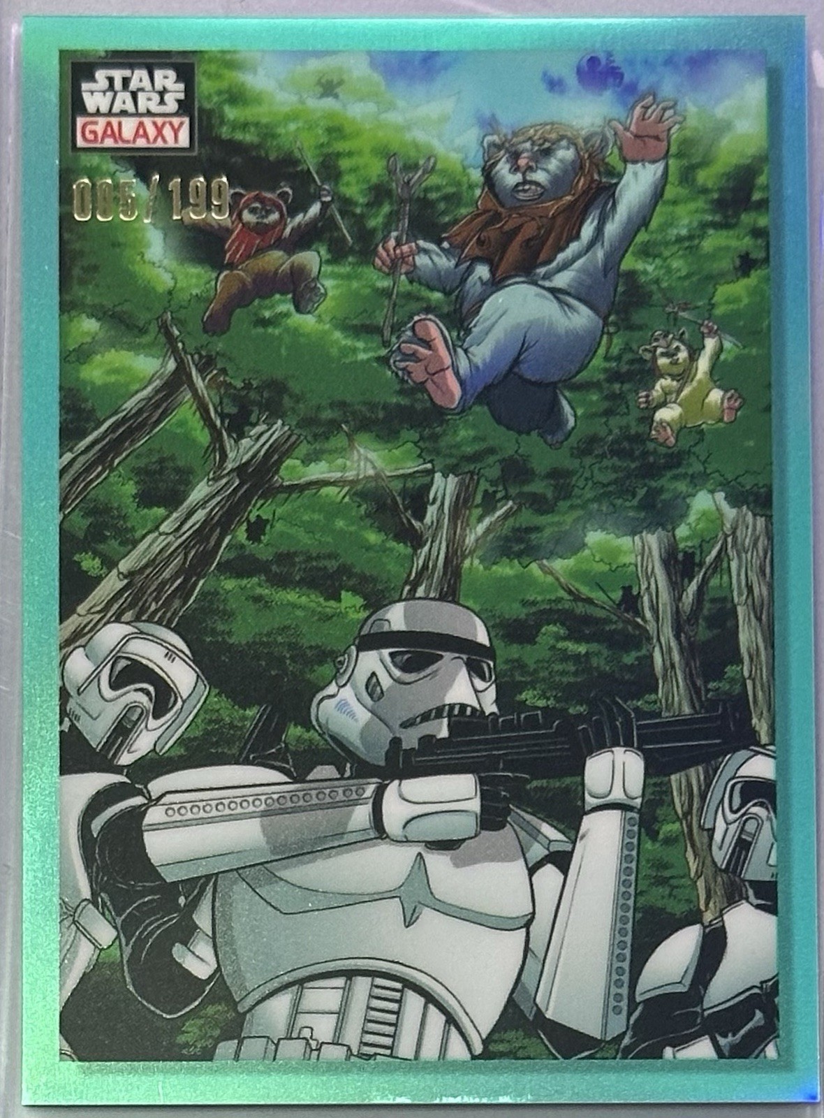 Star Wars Galaxy Topps 2023 Serialized #49 Ambush From Above /199 NM